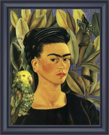 framed  Frida Kahlo Self-Portrait, Ta3139-1